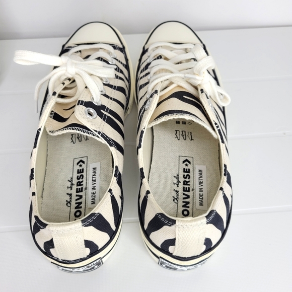 Converse All Star Chuck Taylor 70 Low Archival Zebra Print Retro New - Picture 5 of 7